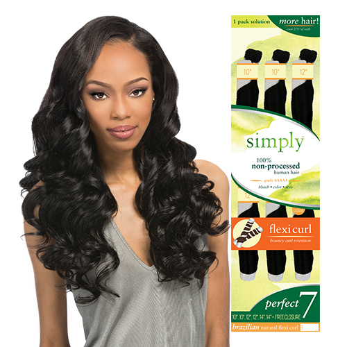 Outre Simply Non Processed Brazilian Human Hair Weave Perfect 7 Hair Color Shown Nbrn