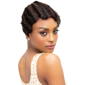 Janet Collection 100 Human Remy Hair Wig Mommy Parting Wig