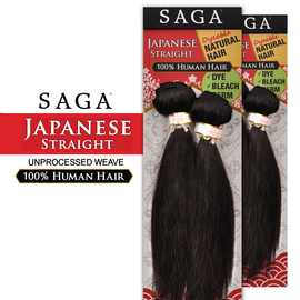 Saga Unprocessed Human Hair Weave Anese Straight 2 Pcs 10s Saga Unprocessed Human Hair Weave Anese Straight 2 Pcs 10s