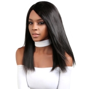 UpScale 100 Unprocessed Brazilian Virgin Remy Human Hair Lace Front Wig Natural Straight 18