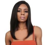 Diva Queen 100 Virgin Remi Human Hair Lace Front Wig Deep Part Lace Wig Layered Straight 16