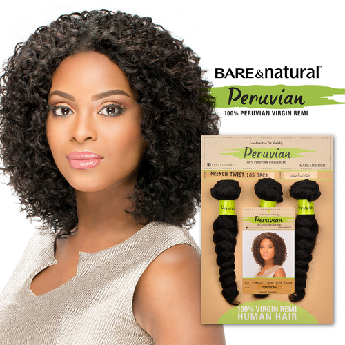 Sensationnel Unprocessed Peruvian Virgin Remy Human Hair Weave Bare Sensationnel Unprocessed Peruvian Virgin Remy Human Hair Weave Bare Natural French Twist 10s 3pcs