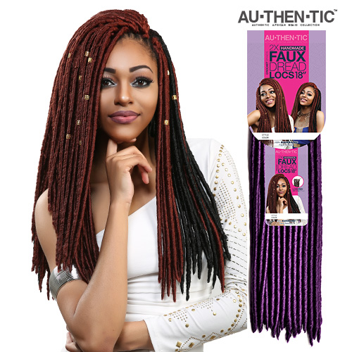 ... Hair Crochet Braids 2X Faux Dread Locs 18 (Faux Locs) - SamsBeauty