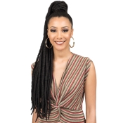 Bobbiboss Synthetic Hair Drawstring Ponytail Speedy SPUP42 Faux Loc L