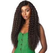 Sensationnel Human Hair Blend Weave Boutique Bundles French Wave 26