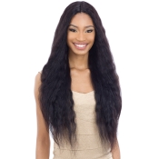 Naked Natural Brazilian Human Hair Wig Wet AMP; Wavy 5 Lace Part Deep Wave 30