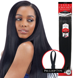 Saga Human Hair Crochet Braids Pre Loop Type Yaky Samsbeauty Saga Human Hair Crochet Braids Pre Loop Type Yaky