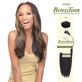 Outre Simply Non Processed Brazilian Human Hair Weave Natural Outre Simply Non Processed Brazilian Human Hair Weave Natural Straight