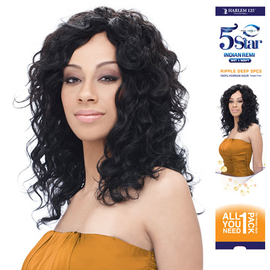Indian Remi Hair Weave Harlem125 Wet Wavy 5 Star Ripple Deep 5pcs Indian Remi Hair Weave Harlem125 Wet Wavy 5 Star Ripple Deep 5pcs