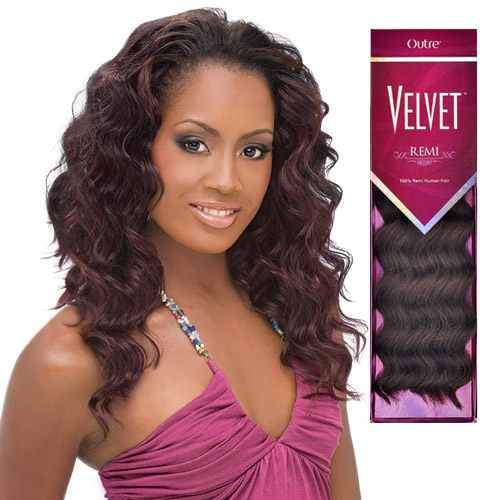 Remi Human Hair Weave Outre Velvet Euro Deep Wave Samsbeauty Hair Length Shown 14 Color F1b 33