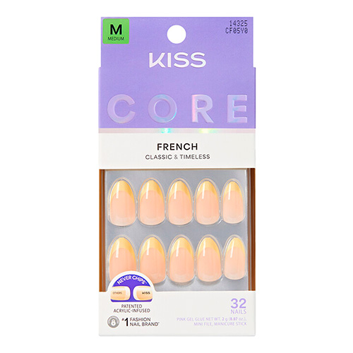 KISS CORE - French Classic & Timeless - 32 Nails - M - Mic Drop #CF05Y0