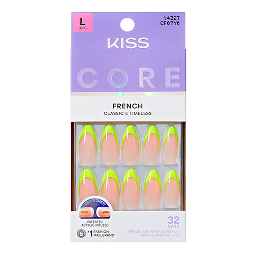 KISS CORE - French Classic & Timeless - 32 Nails - L - Bussin #CF07Y0