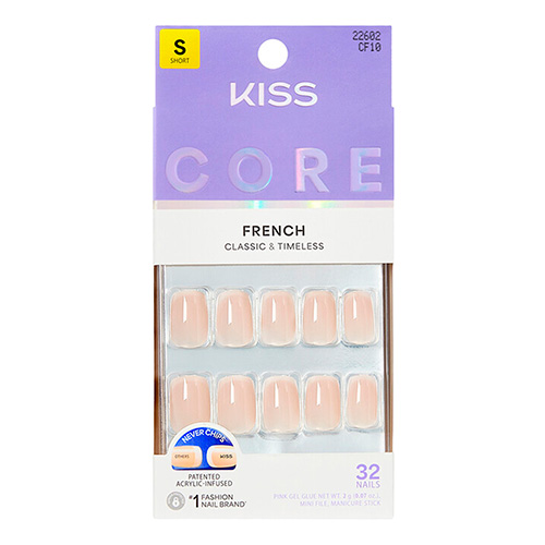 KISS CORE - French Classic & Timeless - 32 Nails - S - My Darling #CF10