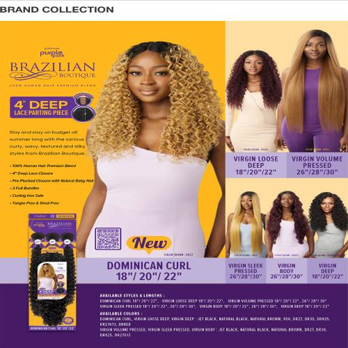 Outre Human Hair Blend Weave Premium Purple Pack Brazilian  display picture 1