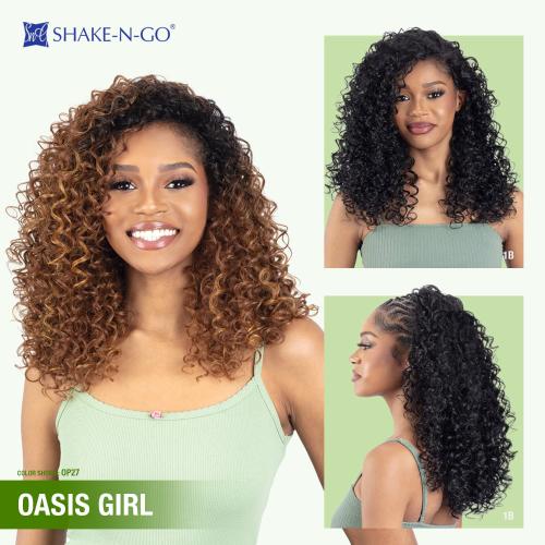 Shake-N-Go Organique Wig Drawstring Full Cap Oasis Girl  display picture 3