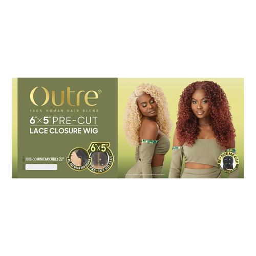 Outre Human Hair Blend Glueless HD 6X5 Pre-Cut Lace Closure  display picture 3