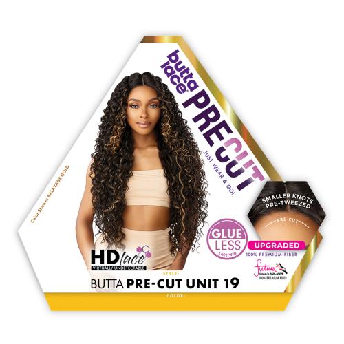 Synthetic Lace Front Half Wig Clip-In Bundle Glueless Topper Outre Glueless 6x5 Pre-Cut Lace Closure Wig - HHB-LOOSE BODY  main image 4