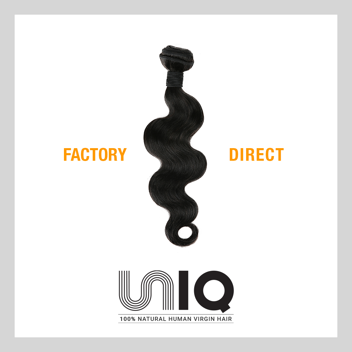 Uniq Hair 100% Virgin Human Hair Brazilian Bundle Hair Weave 