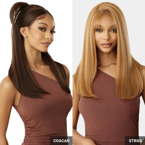 Outre Human Hair Blend Glueless HD 5X5 Lace Front Closure Wig HHB