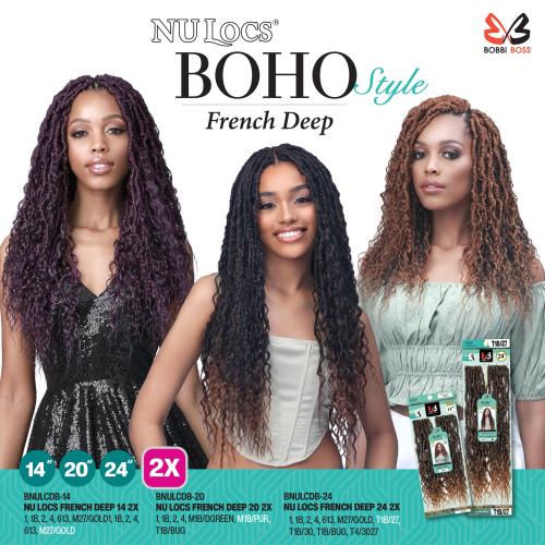Bobbi Boss Crochet Braids Nu Locs Boho Style 2X French Deep  display picture 2