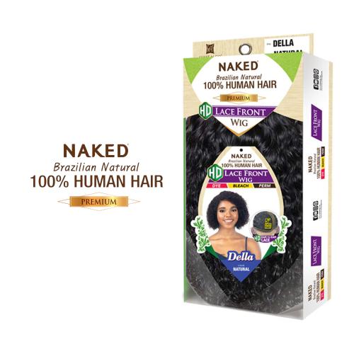 Naked Brazilian Natural Human Hair HD Lace Front Wig Della  display picture 2