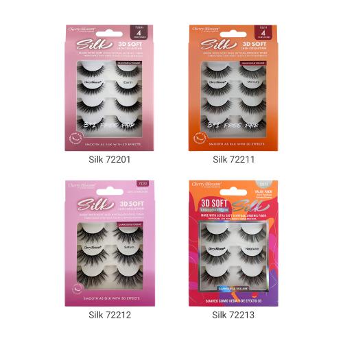 Cherry Blossom Silk 3D Soft Eyelashes 3 Pairs - SamsBeauty
