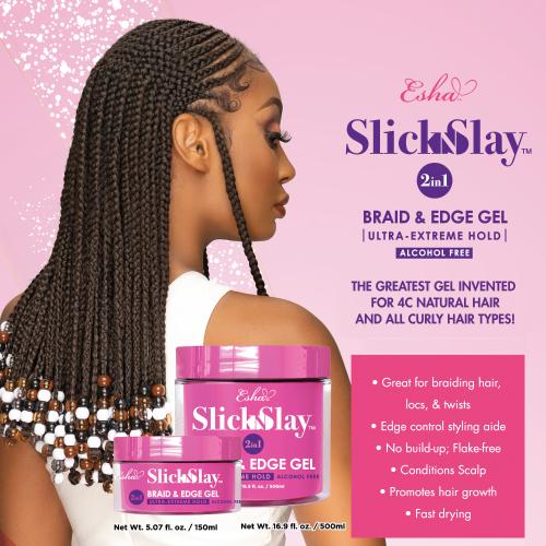 Esha Slick Slay 2 in 1 Braid & Edge Gel Ultra-Extreme Hold Melon