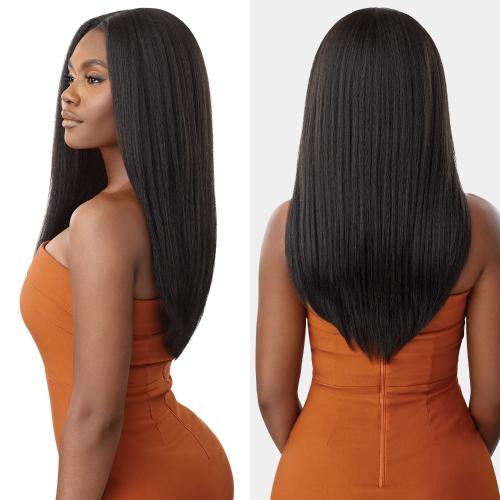 Outre Human Hair Blend Glueless HD 5X5 Lace Closure Wig Kinky