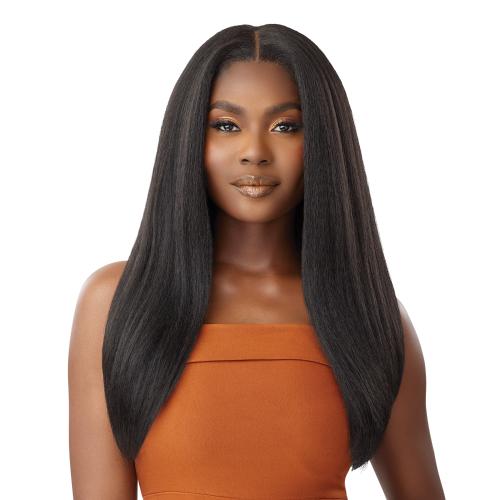 Outre Human Hair Blend Glueless HD 5X5 Lace Closure Wig  display picture 1