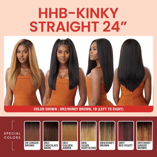 Outre Human Hair Blend Glueless HD 5X5 Lace Closure Wig Kinky