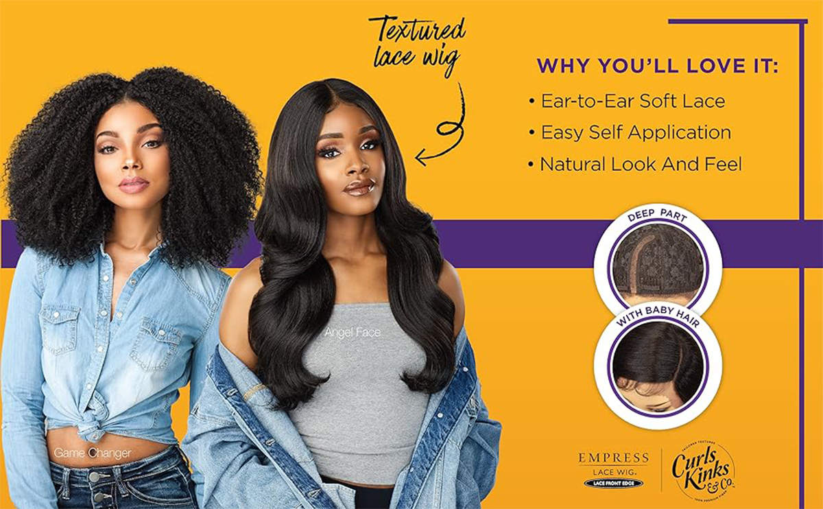 BRAND NEW Synthetic Lace Front Kinky Curly18\