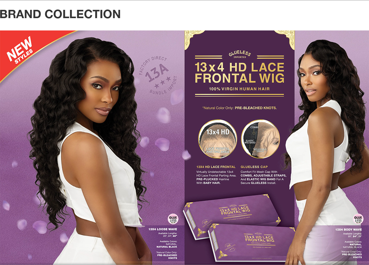 Sensationnel Unprocessed Virgin Human Hair 13X4 HD Lace 