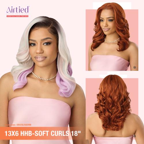 その他 QUTIES Hair Beauty Styler Vol.18 Chaos Outre Human Hair Blend HD Lace Front Wig Airtied Glueless Fully