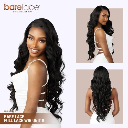 Sensationnel Human Hair Blend Lace Front Wig BareLace Glueless