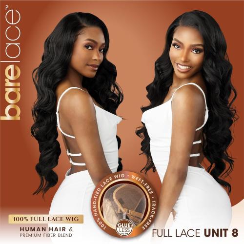Sensationnel Human Hair Blend Lace Front Wig BareLace Glueless