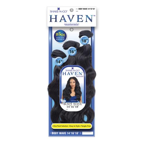 Shake-N-Go Weave Haven Mastermix 3 Bundles Body Wave 14 display picture 1