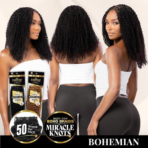 Sensationnel Human Hair Crochet Braids Empire Feather Crochet