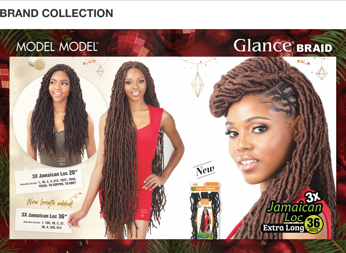 ModelModel Crochet Braids Glance 3X Jamaican Loc 20