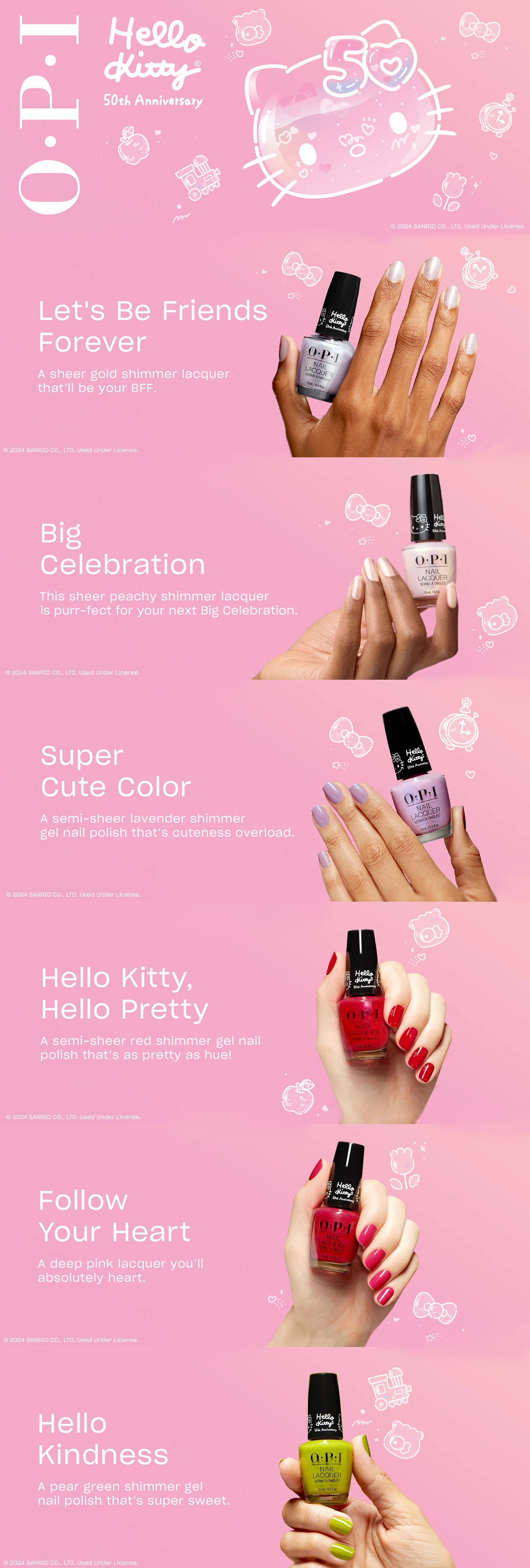 Vernis à Ongles Hello Kitty Laque Shine - Teinte BLACKSTAGE, Excellente Tenue Et Couvrance - Neuf Fabriqué En France