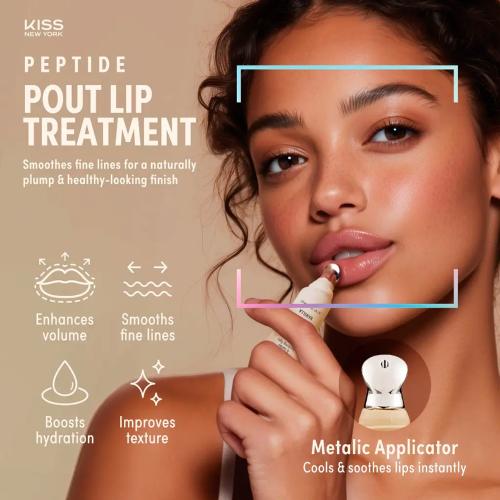 Kiss New York Peptide Pout Lip Treatment 0.46oz/ 13g - SamsBeauty