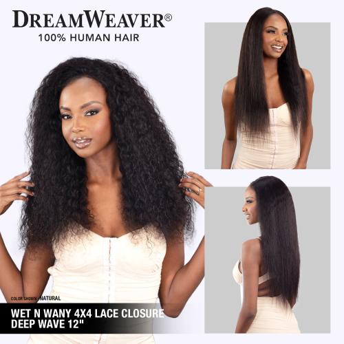 ModelModel Virgin Human Hair Dream Weaver Wet n Wavy 4X4 Lace