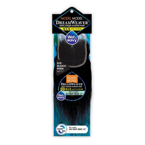ModelModel Virgin Human Hair Dream Weaver Wet n Wavy 4X4 Lace