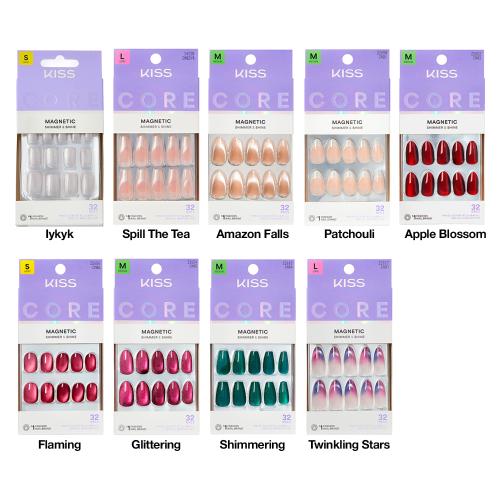 Kiss Core Magnetic Nails 32 Nails - SamsBeauty