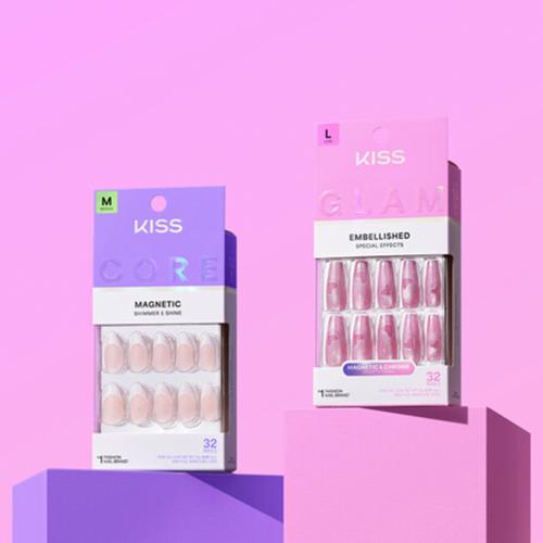 Kiss Core Magnetic Nails 32 Nails - SamsBeauty