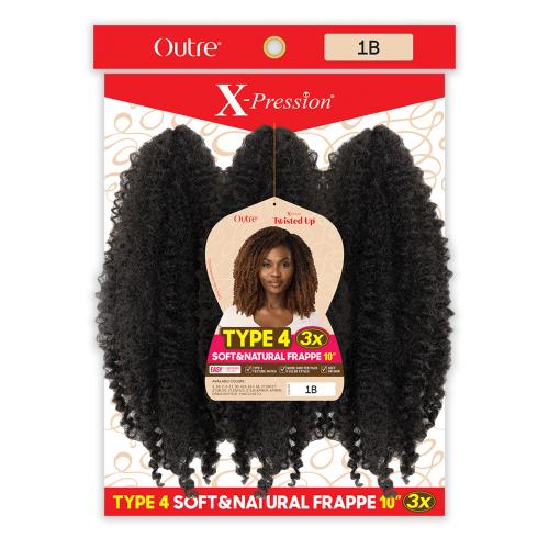Outre Crochet Braids X-Pression Twisted Up 3X Type4 Soft N Natural