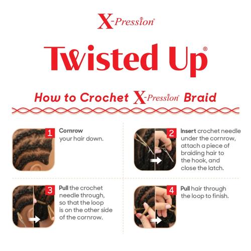 Outre Crochet Braids X-Pression Twisted Up 3X Type4 Soft N Natural