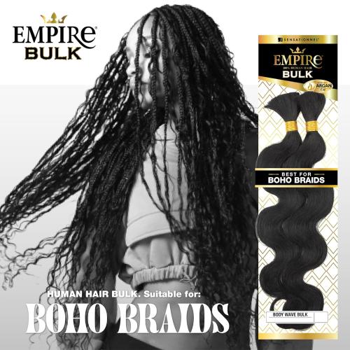 Sensationnel Human Hair Braids Empire Body Wave Bulk 22  display picture 1