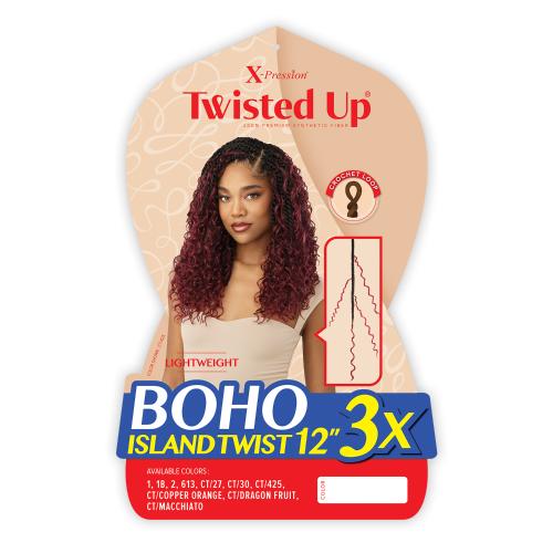 Outre Crochet Braids X-Pression Twisted Up 3X Boho Island Twist 12