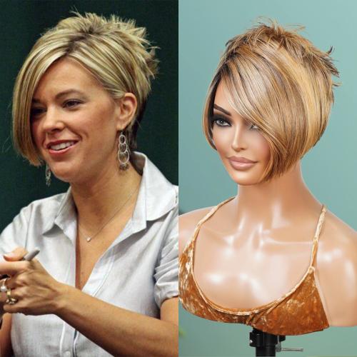 Asymmetrical Bob Wig Pazazz Kate - SamsBeauty display picture 2