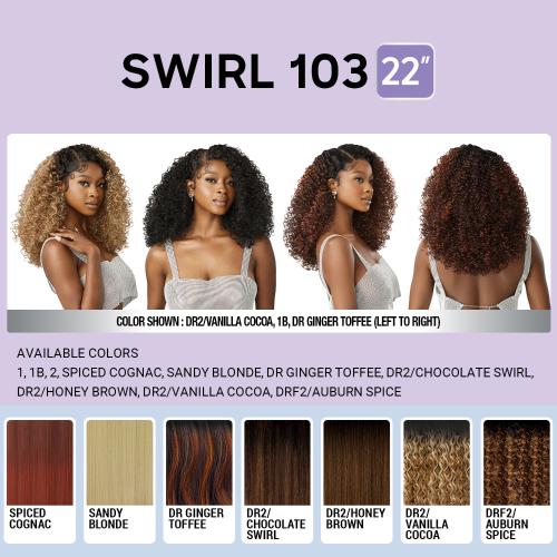 Outre HD Lace Front Wig Melted Hairline Glueless Swirlista Swirl